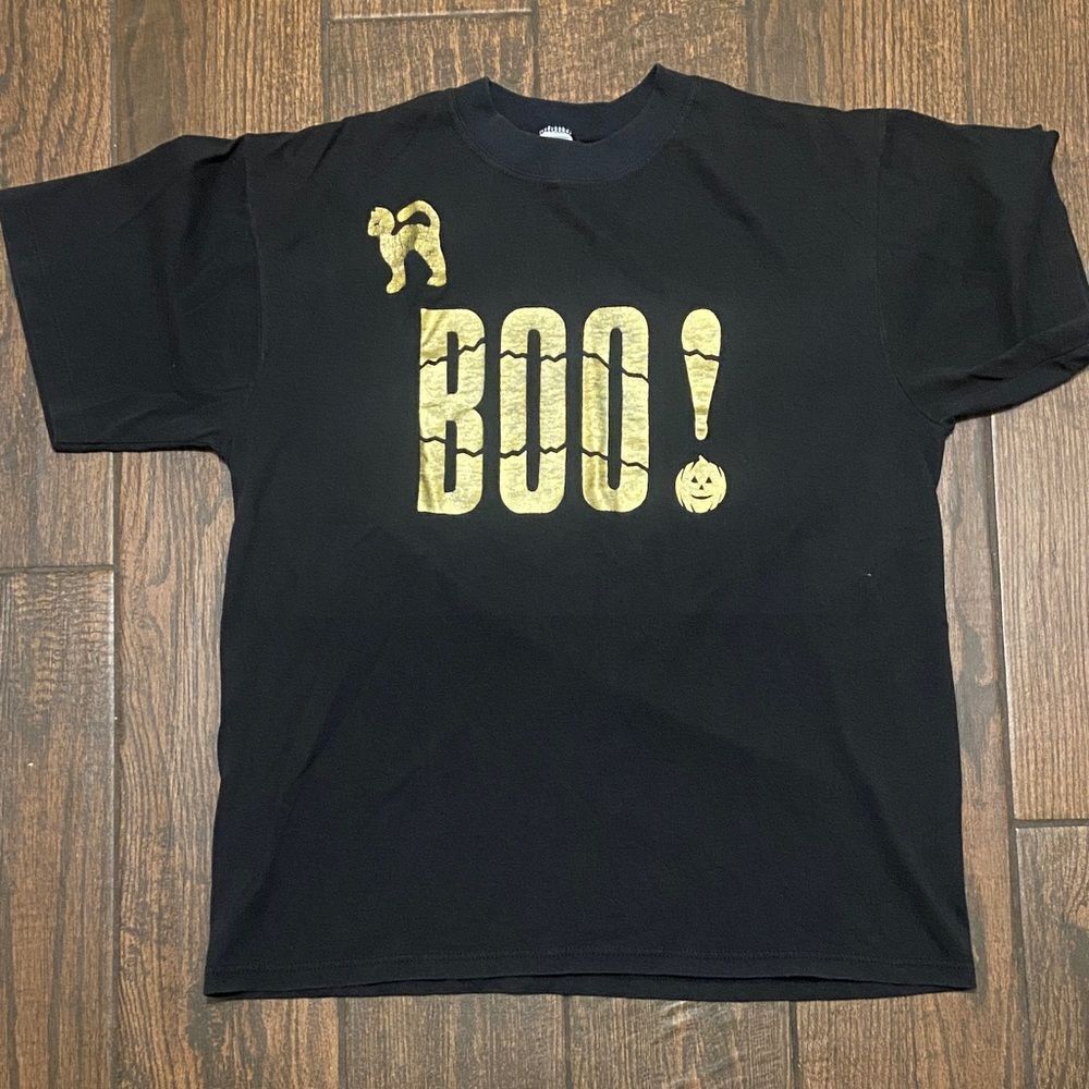 Soffe Black Shirt with Bold Good BOO! Logo